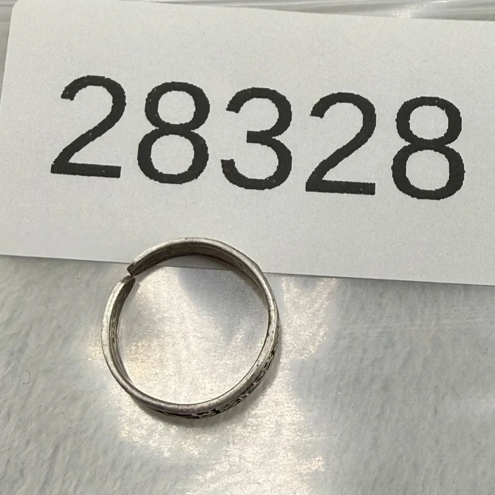 Vintage Signed Sterling Silver Toe Ring Size 2 Pinky